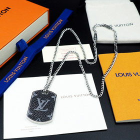 Louis Vuitton LV Military Letter Necklace-4021